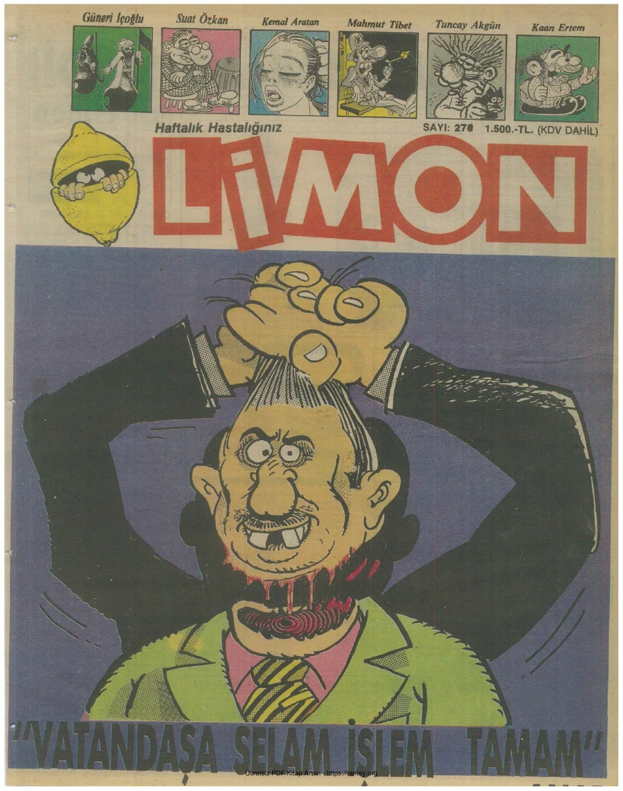 Limon 1991 Sayı 278 kapak görseli