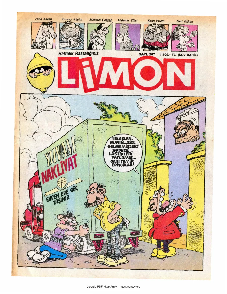 Limon 1991 Sayı 287 kapak görseli