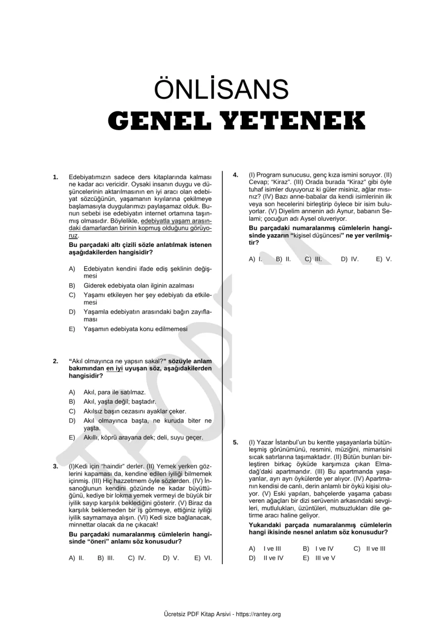 lise önlisans 3 deneme ve çözümleri kapak görseli