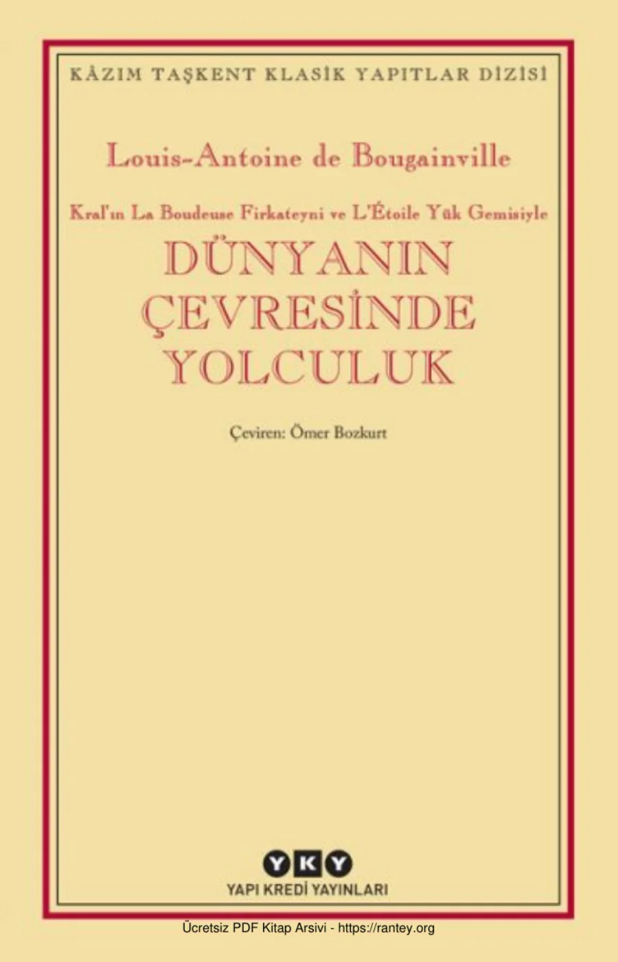 Louis Antoine de Bougainville Dünyanın Çevresindee Yolculuk kapak görseli