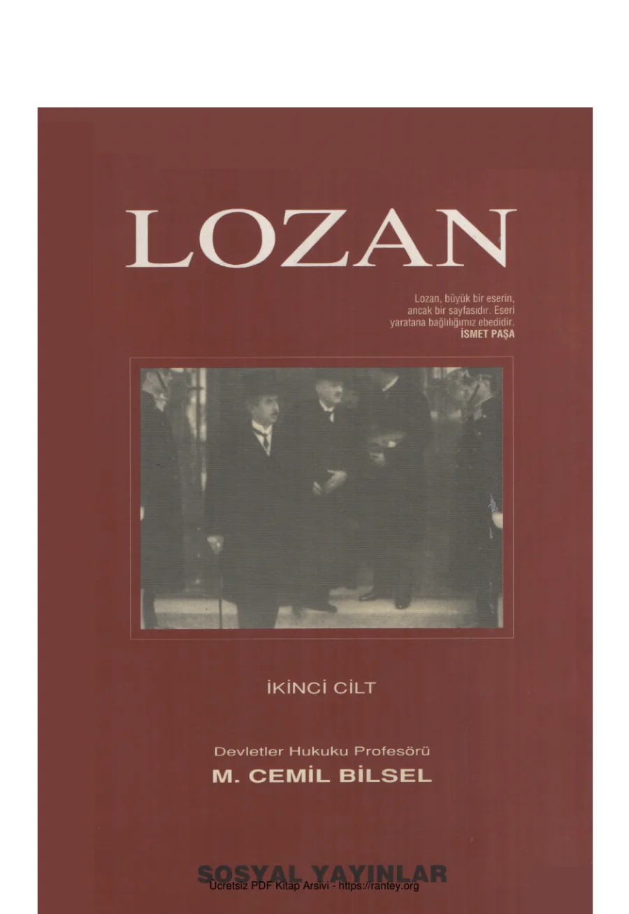 Lozan Cilt 2 Sosyal Yayınları kapak görseli