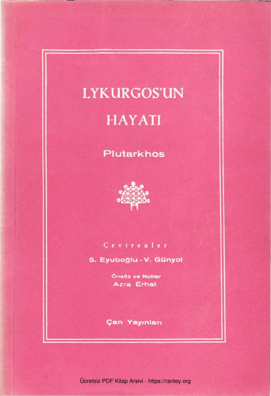 Lykurgos'un Hayatı kapak görseli