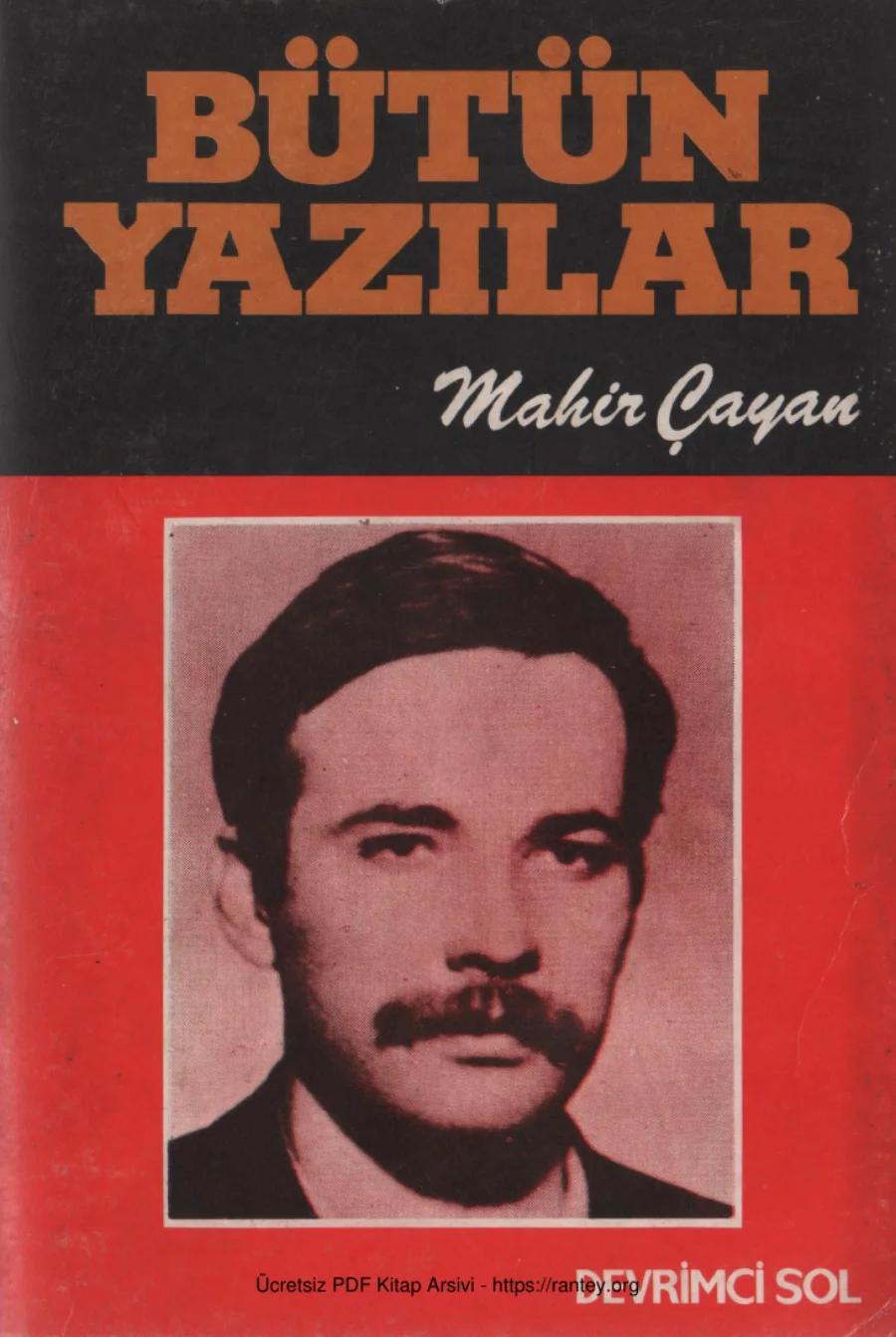 Mahir Çayan Bütün Yazılar DS Yayınları kapak görseli