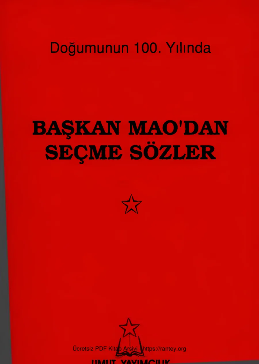 Mao Zedung'dan Seçme Sözler kapak görseli