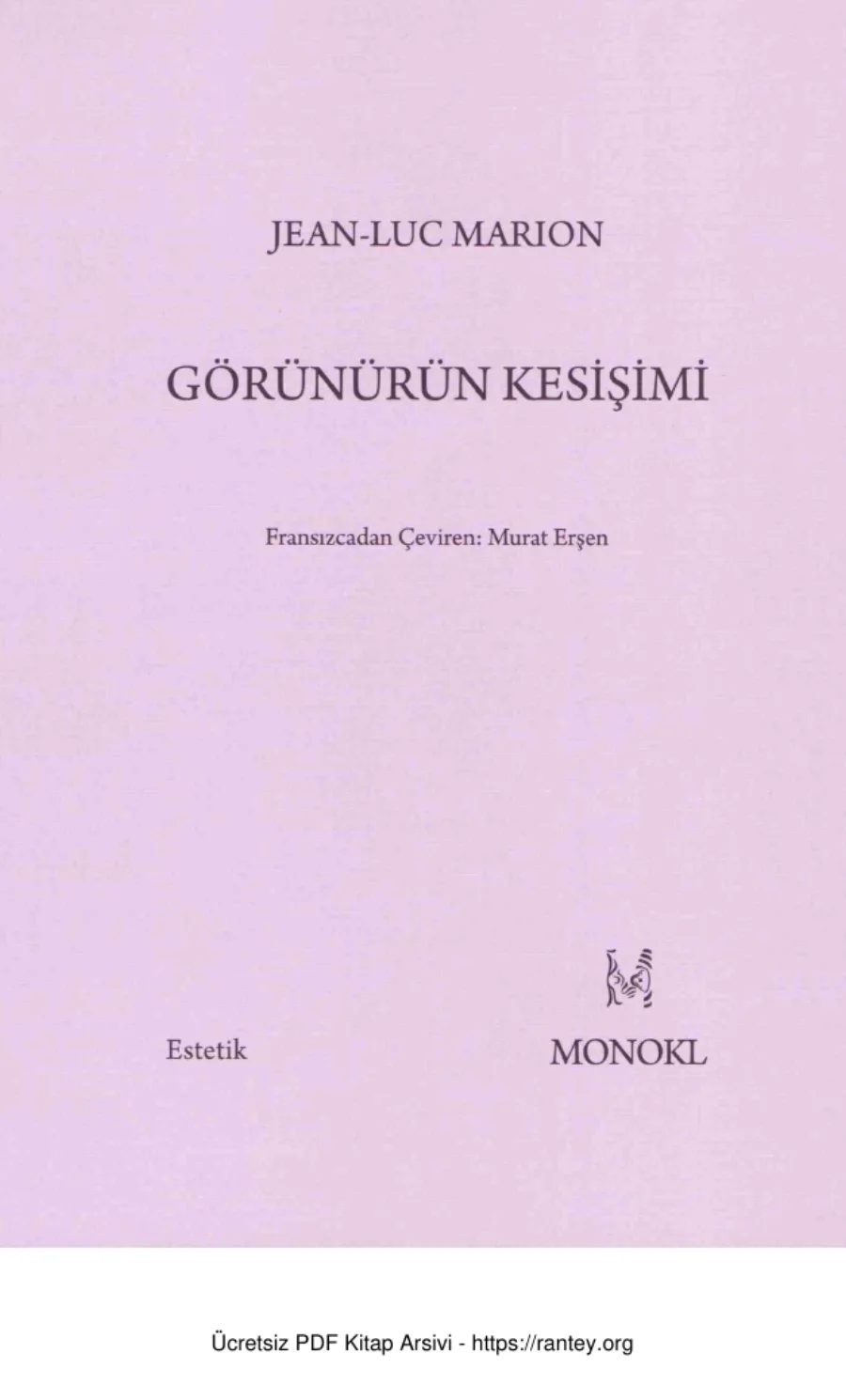 Marion Görünürün Kesişimi kapak görseli