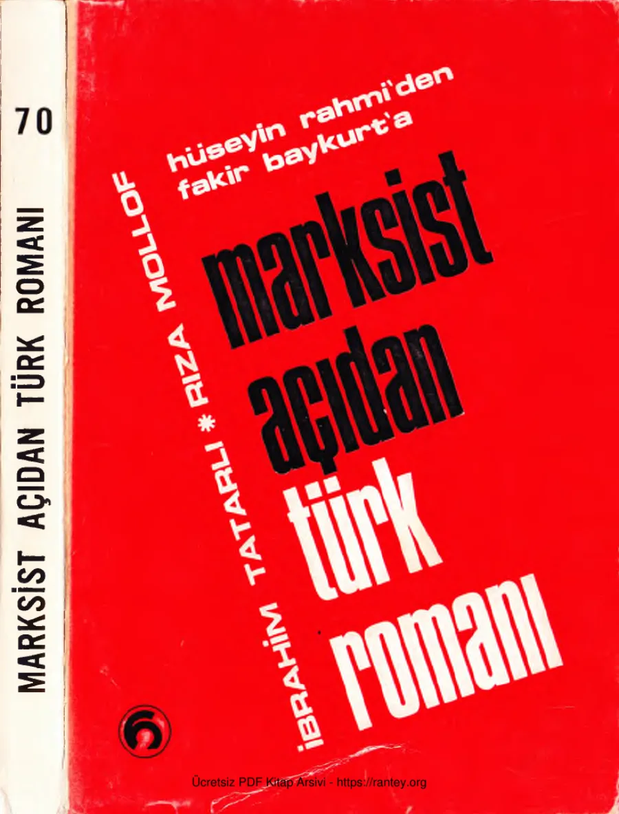 Marksist Açıdan Türk Romanı kapak görseli