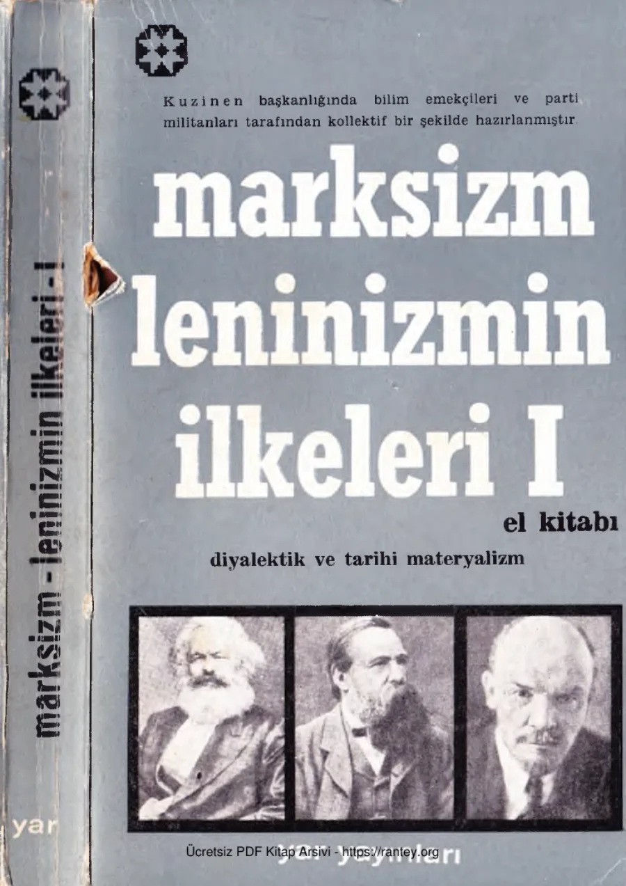 Marksizm Leninizmin İlkeleri Cilt I Diyalektik ve Tarihi Materyalizm kapak görseli
