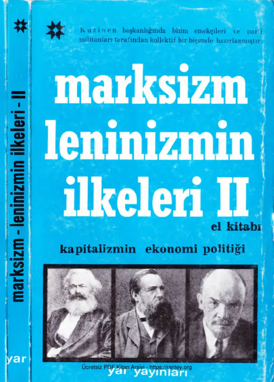 Marksizm Leninizmin İlkeleri Cilt II Kapitalizmin Ekonomi Politiği kapak görseli