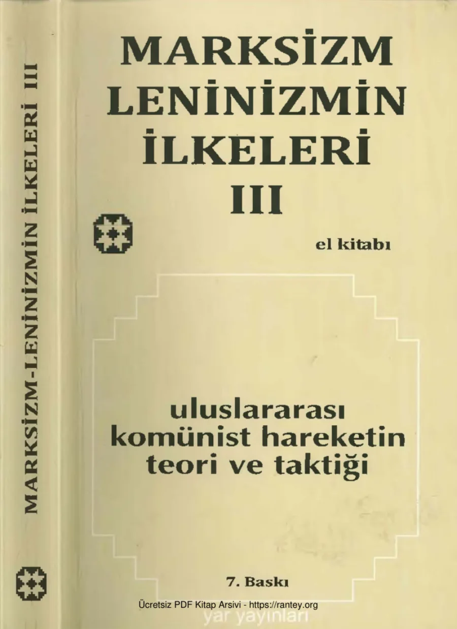 Marksizm-Leninizmin İlkeleri Cilt III kapak görseli