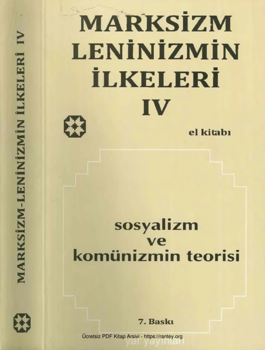 Marksizm-Leninizmin İlkeleri Cilt IV kapak görseli