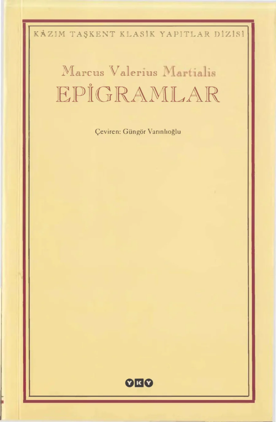 Martialis Epigramlar kapak görseli