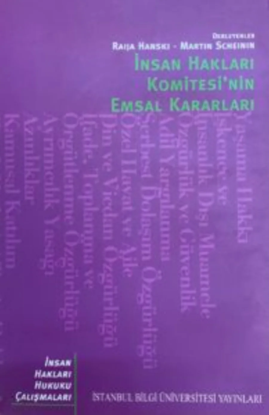 Martin Scheinin İnsan Hakları Komitesinin Emsal Kararları kapak görseli