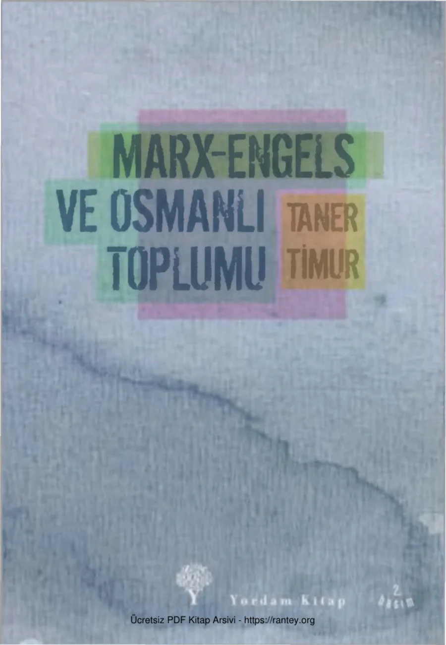 Marx, Engels ve Osmanlı Toplumu kapak görseli