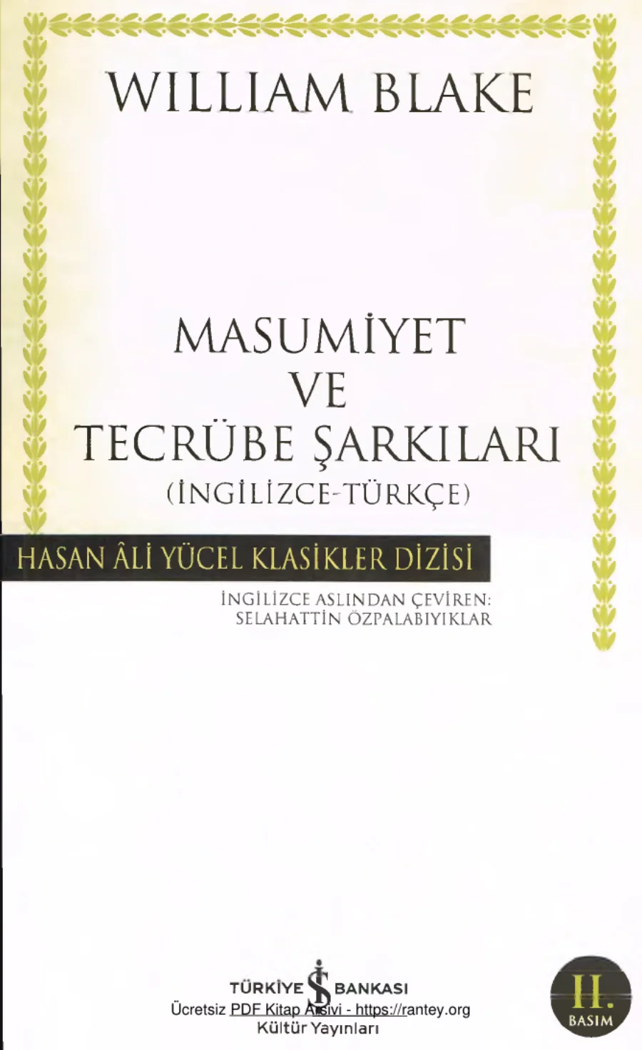 Masumiyet ve Tecrübe Şarkıları kapak görseli