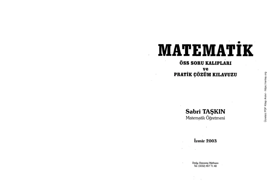 Matematik soru kalıpları kapak görseli