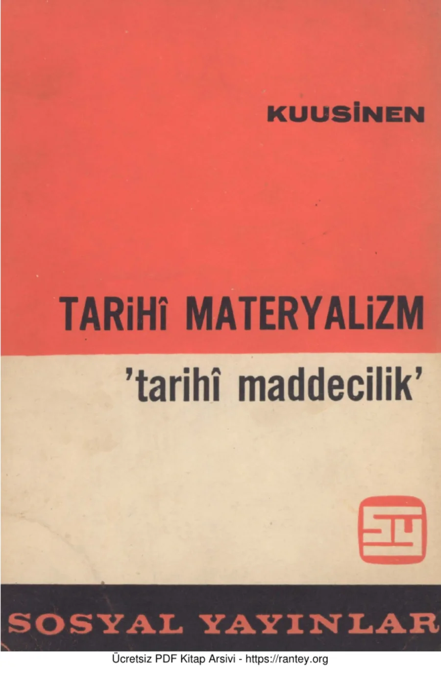 Materyalizm Sosyal Yayınları kapak görseli
