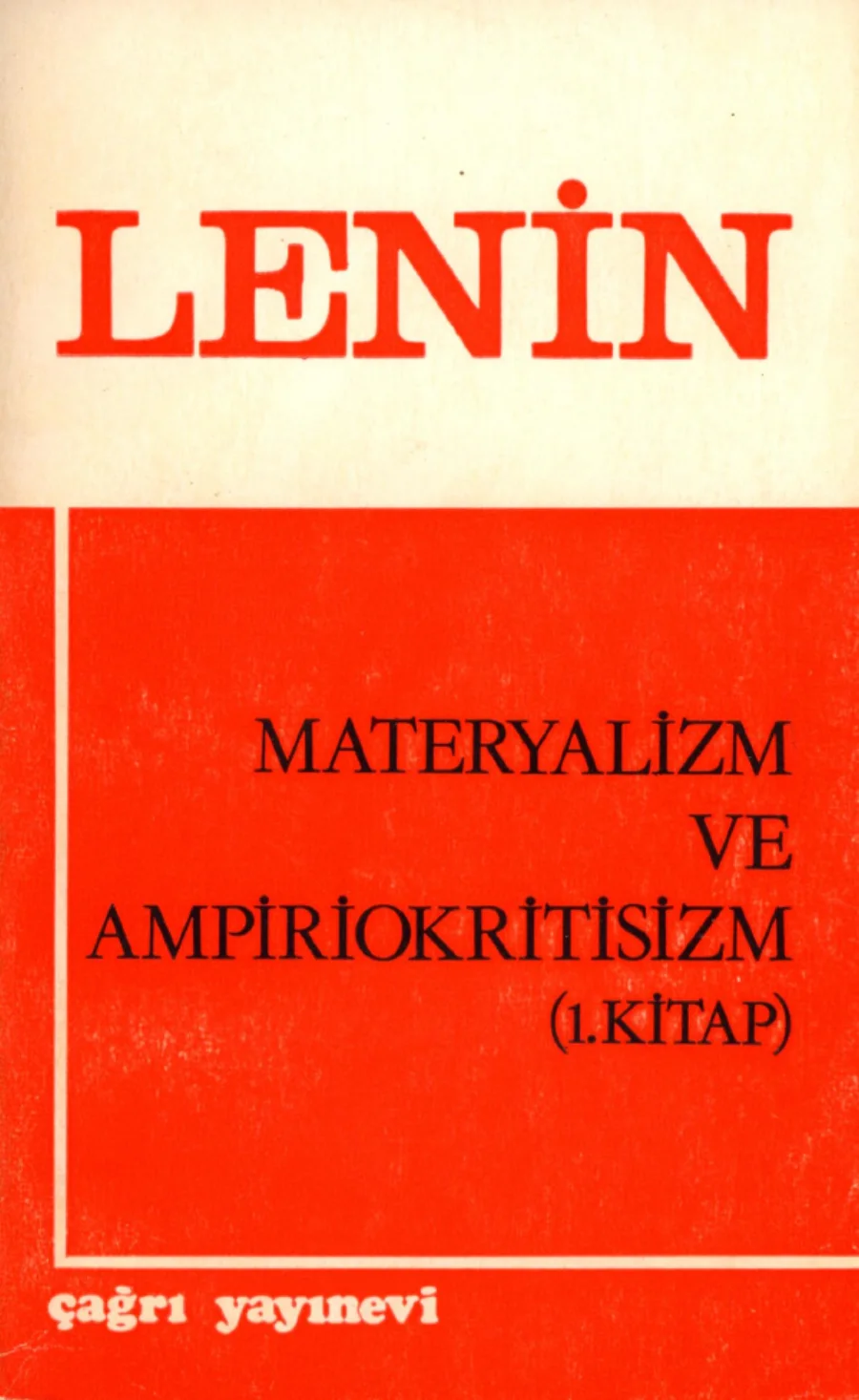 Materyalizm ve Ampriokritisizm Cilt kapak görseli