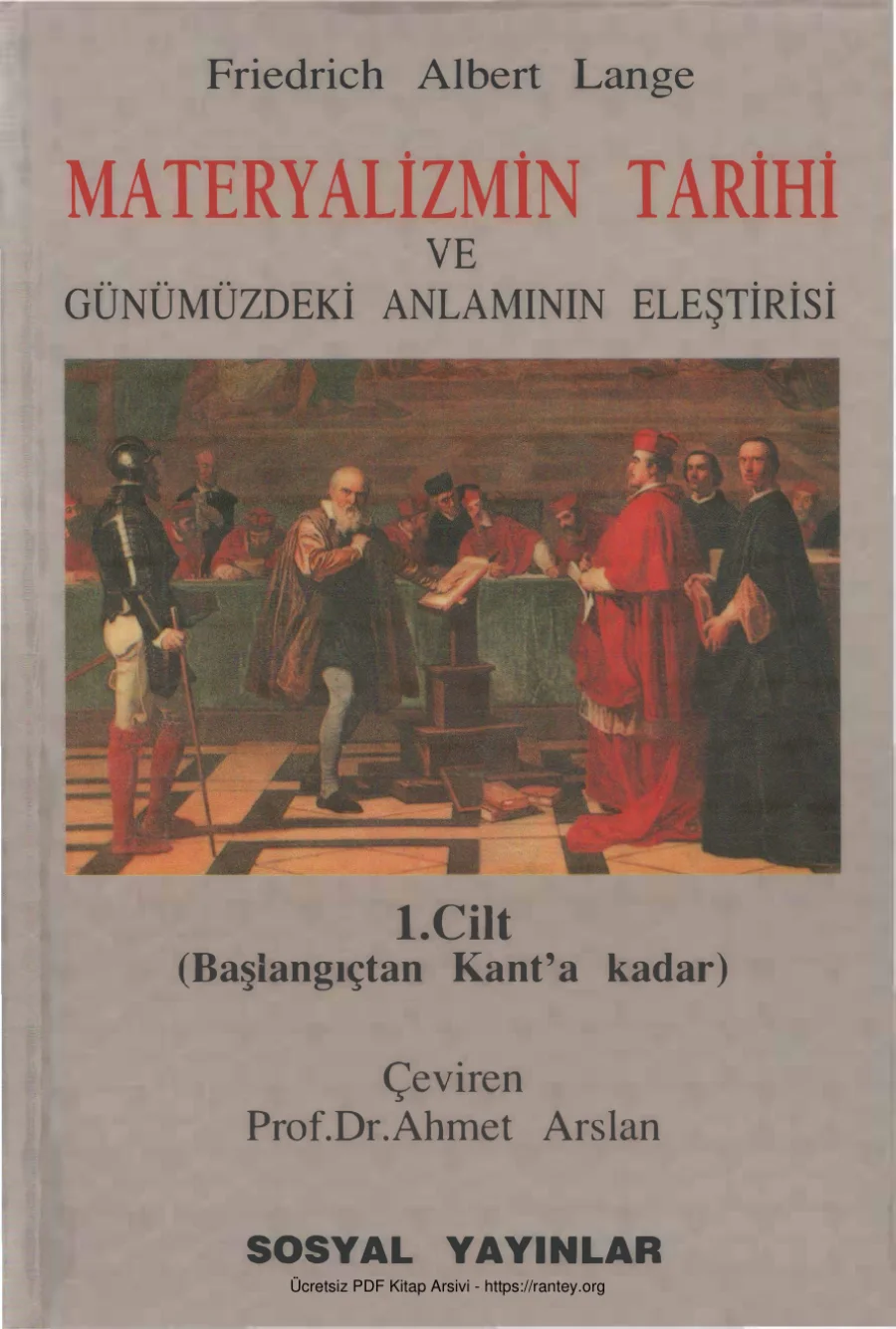 Materyalizmin Tarihi Cilt I kapak görseli