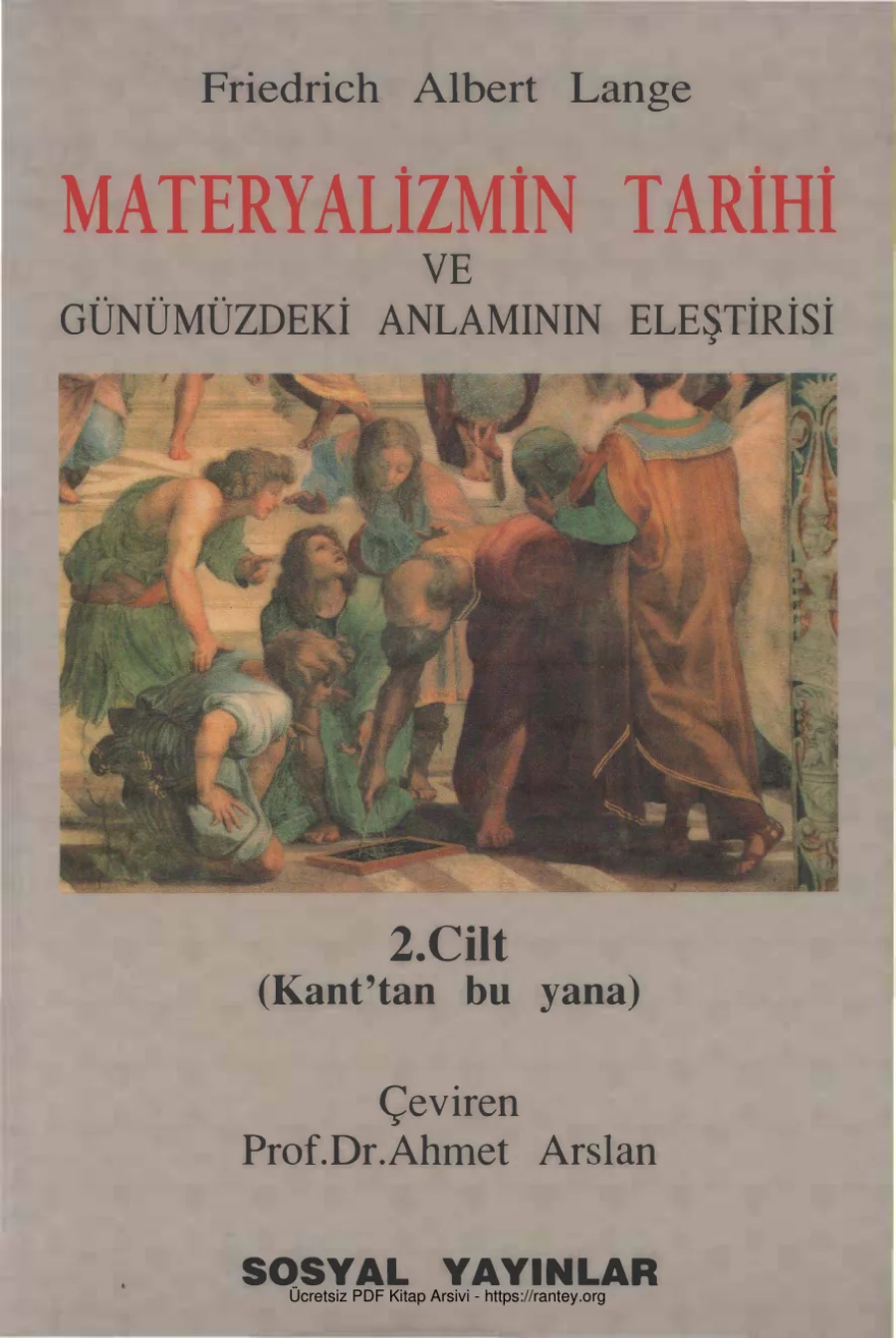 Materyalizmin Tarihi Cilt II kapak görseli