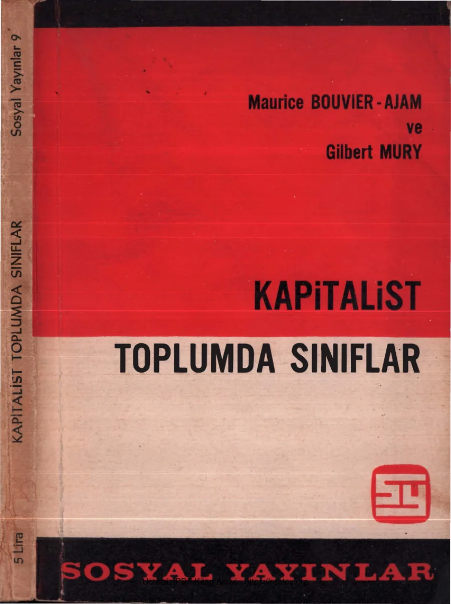 Maurice Bouvier Ajam Gilbert Mury Kapitalist Toplumda Sınıflar kapak görseli