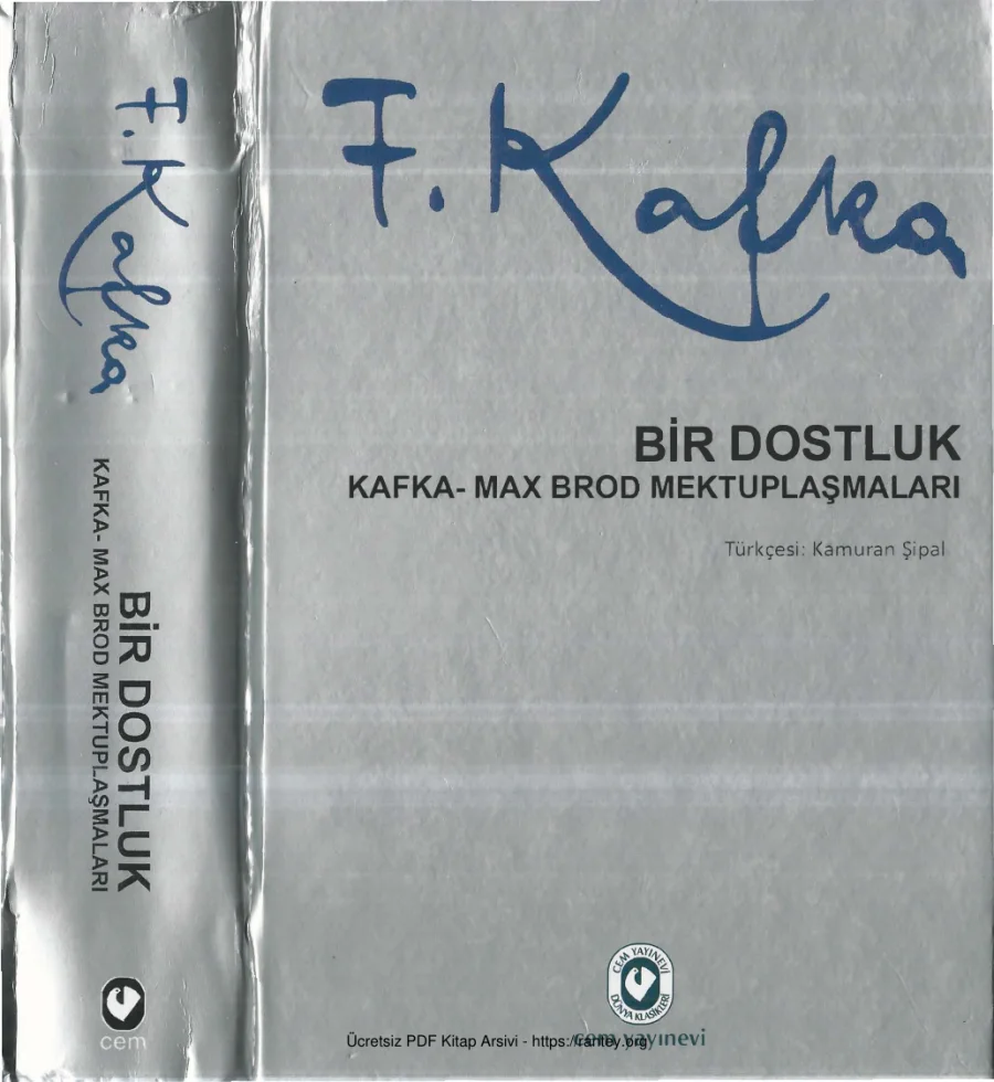 Max Brod Mektuplaşmaları Bir Dostluk kapak görseli