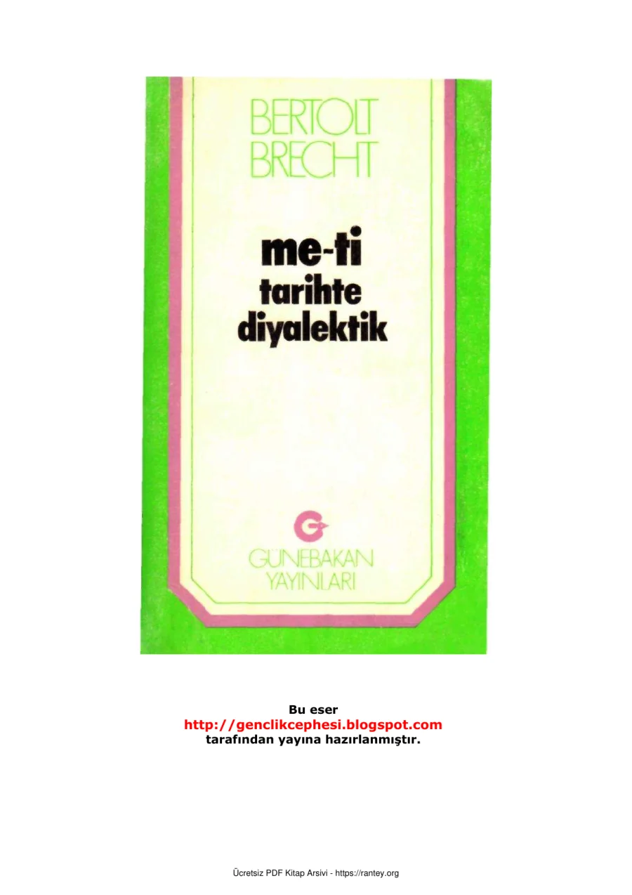 Me ti Tarihte Diyalektik kapak görseli