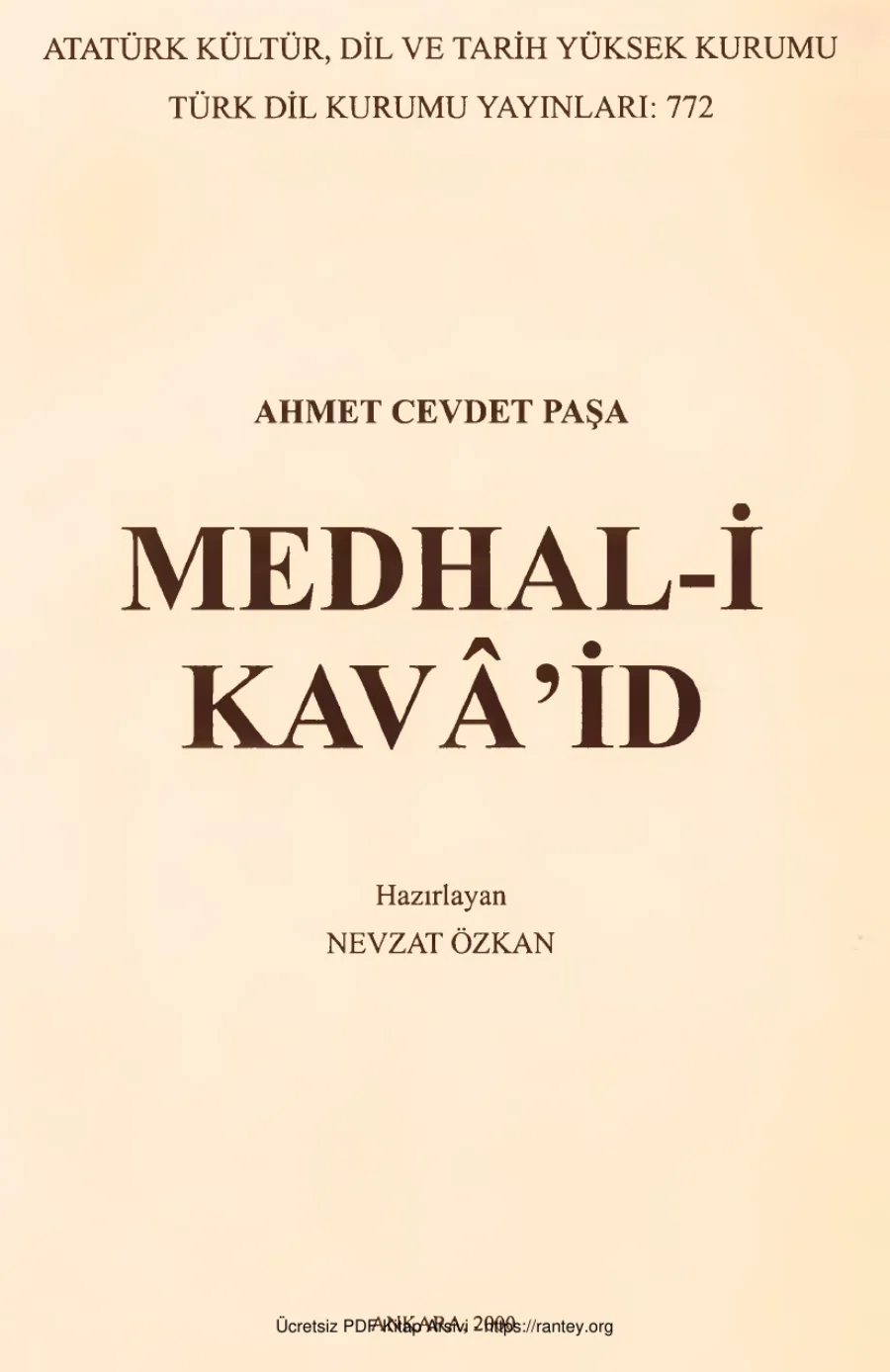 Medhal-i Kavâid kapak görseli