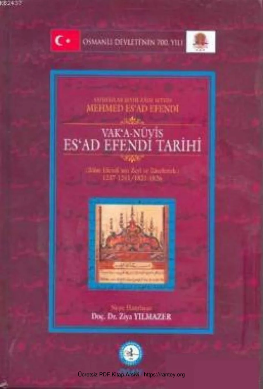 Mehmed Esad Vaka nüvis Esad Efendi Tarihi kapak görseli