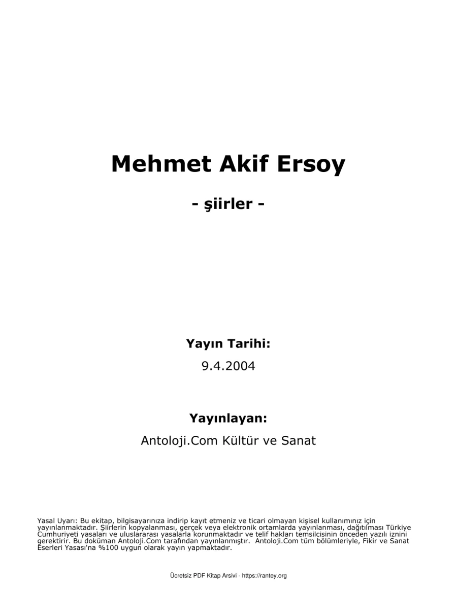 Mehmet Akif Ersoy kapak görseli