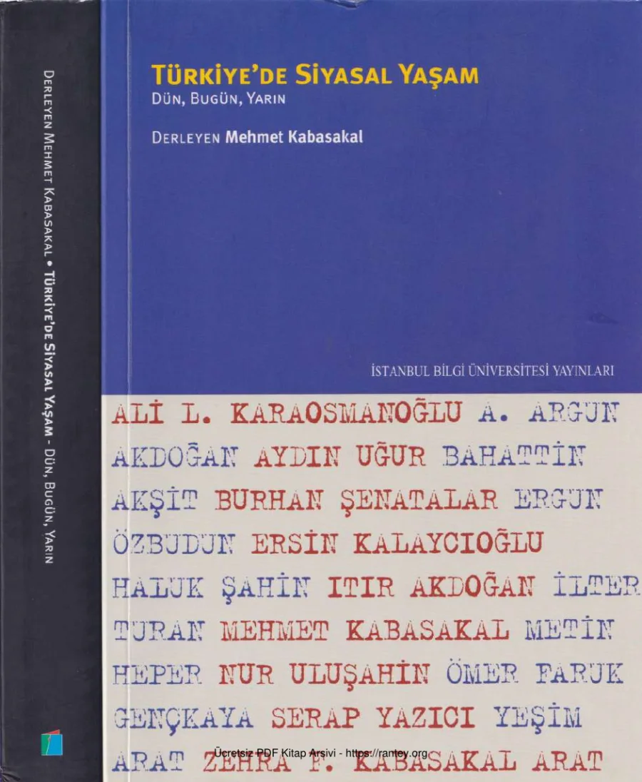 Mehmet Kabasakal Türkiyede Siyasal Yaşam kapak görseli