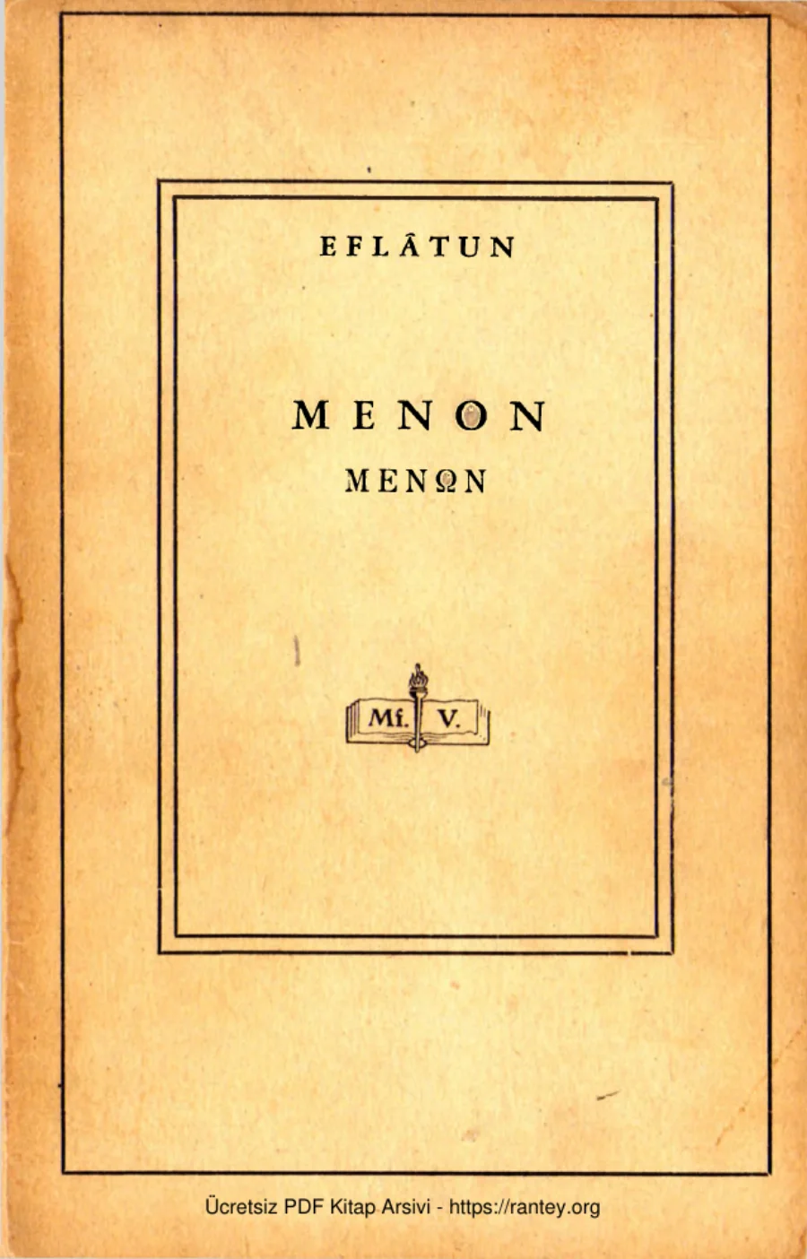 Menon MfV kapak görseli