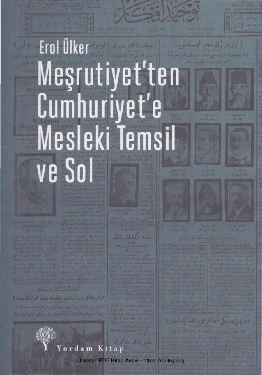 Meşrutiyetten Cumhuriyete Mesleki Temsil ve Sol Yotdam Kitap kapak görseli