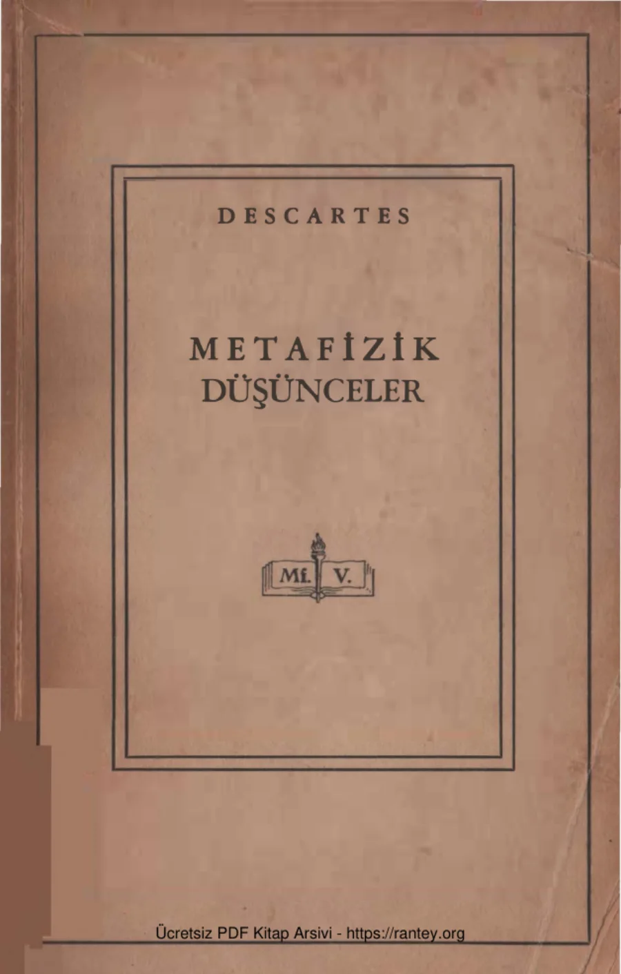 Metafizik Düşünceler kapak görseli