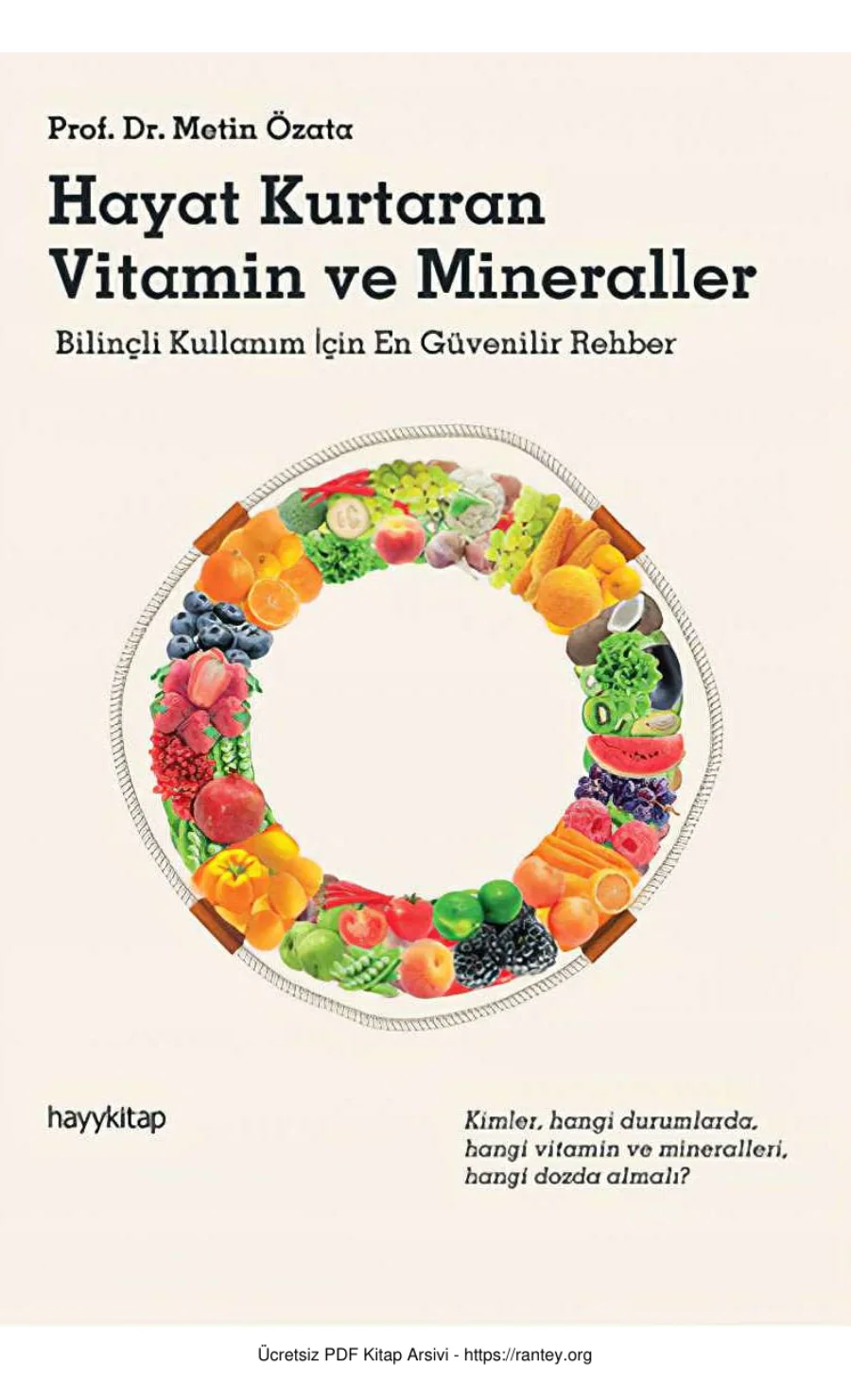 Metin Özata Hayat Kurtaran Vitamin ve Mineraller Hayy Kitap kapak görseli