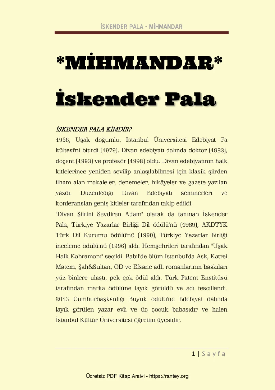 Mihmandar kapak görseli