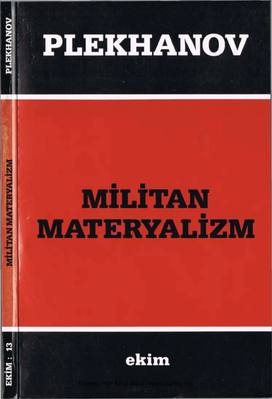 Militan Materyalizm Ekim Yayınları kapak görseli