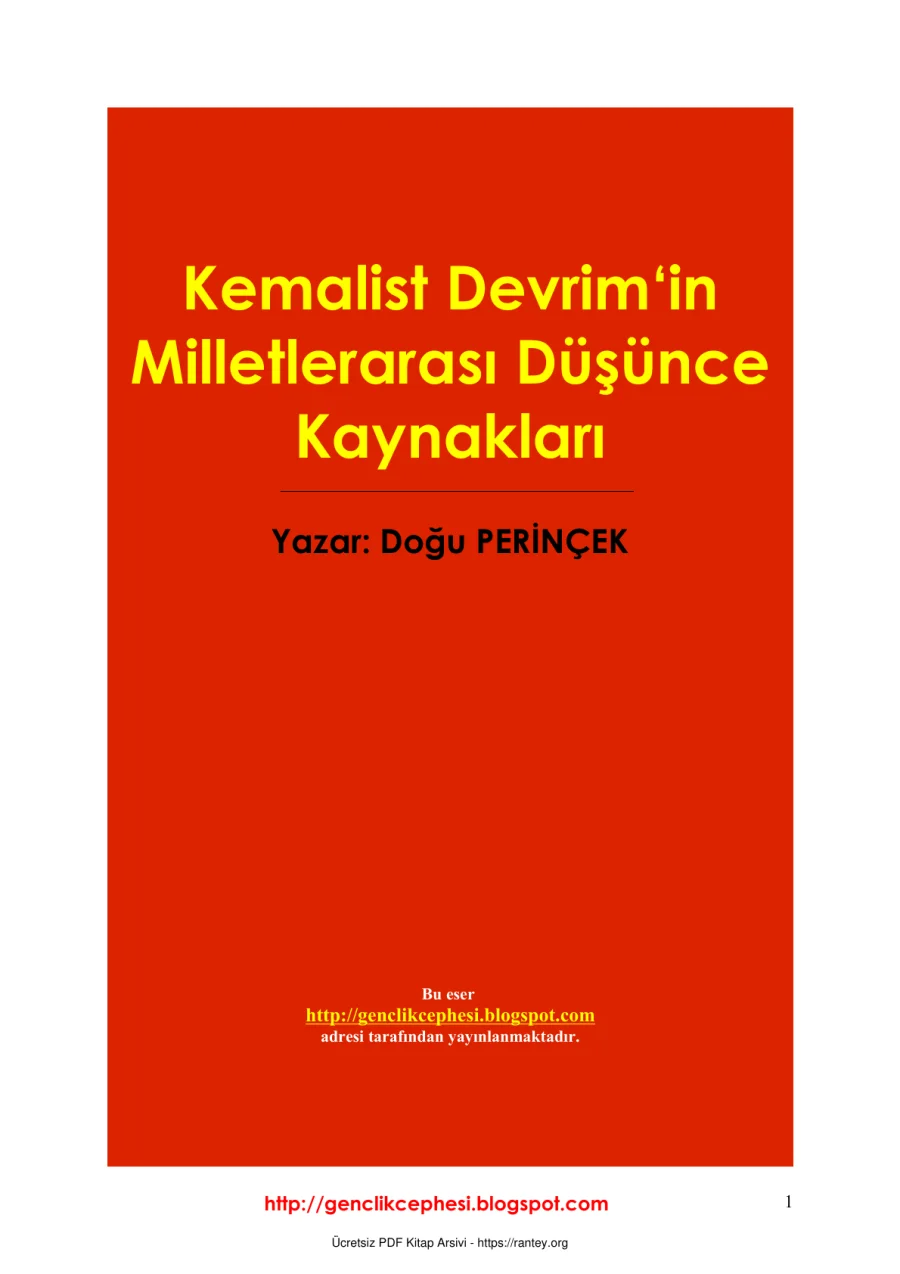 Milletlerarasi Dusunce Kaynaklari Dogu Perincek Teori Dergisi kapak görseli