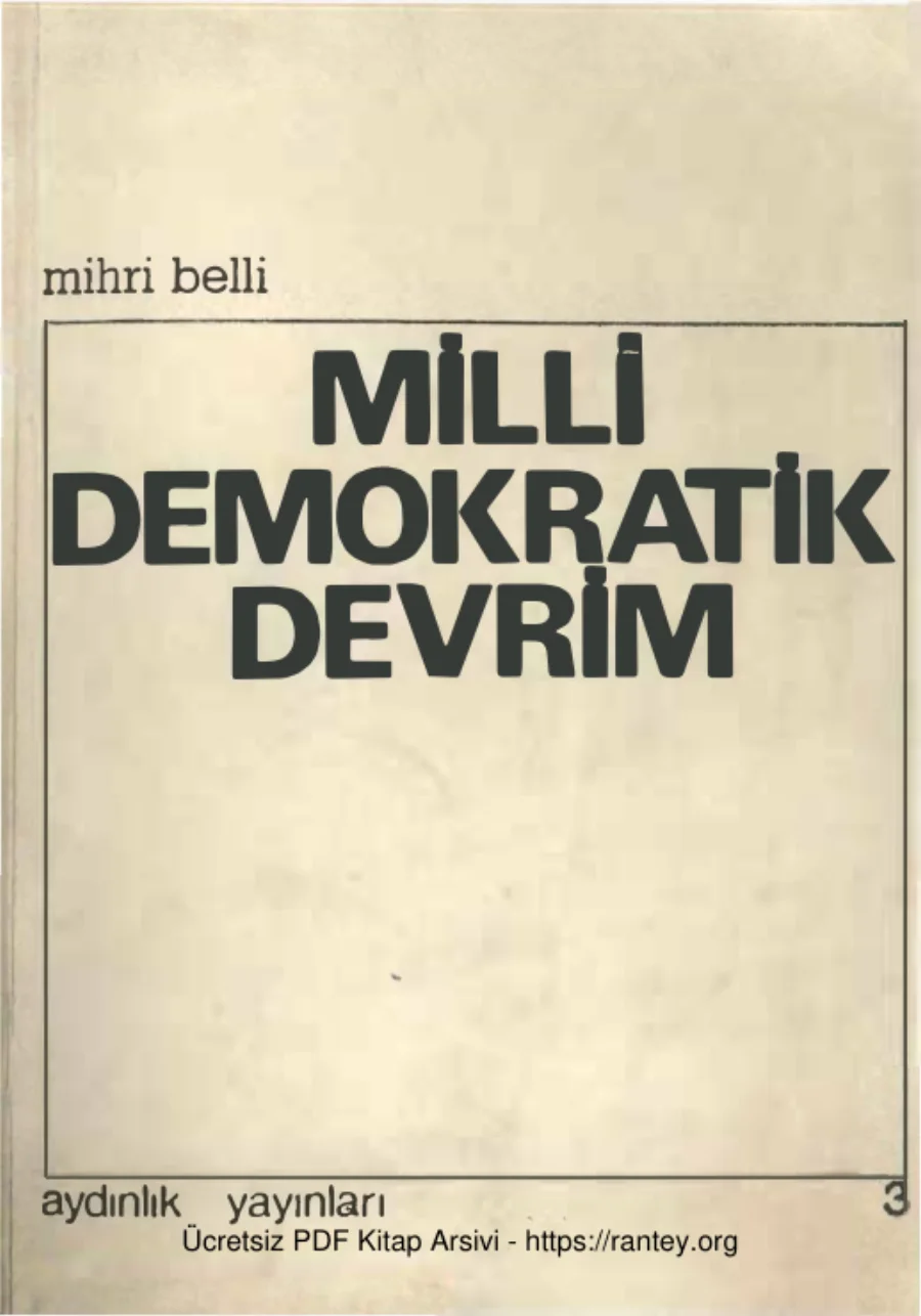 Milli Demokratik Devrim kapak görseli