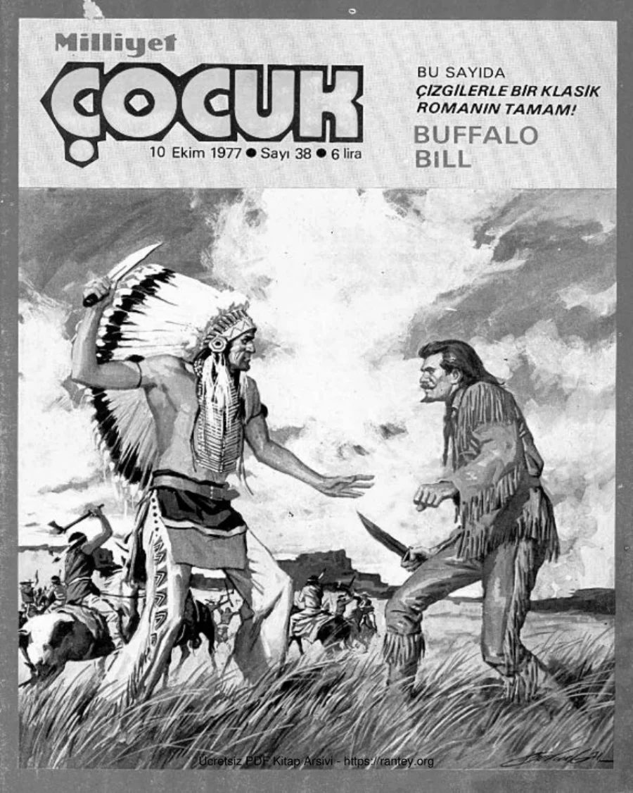 Milliyet Çocuk Çizgi Klasikler Sayı 018 Buffalo Bill kapak görseli
