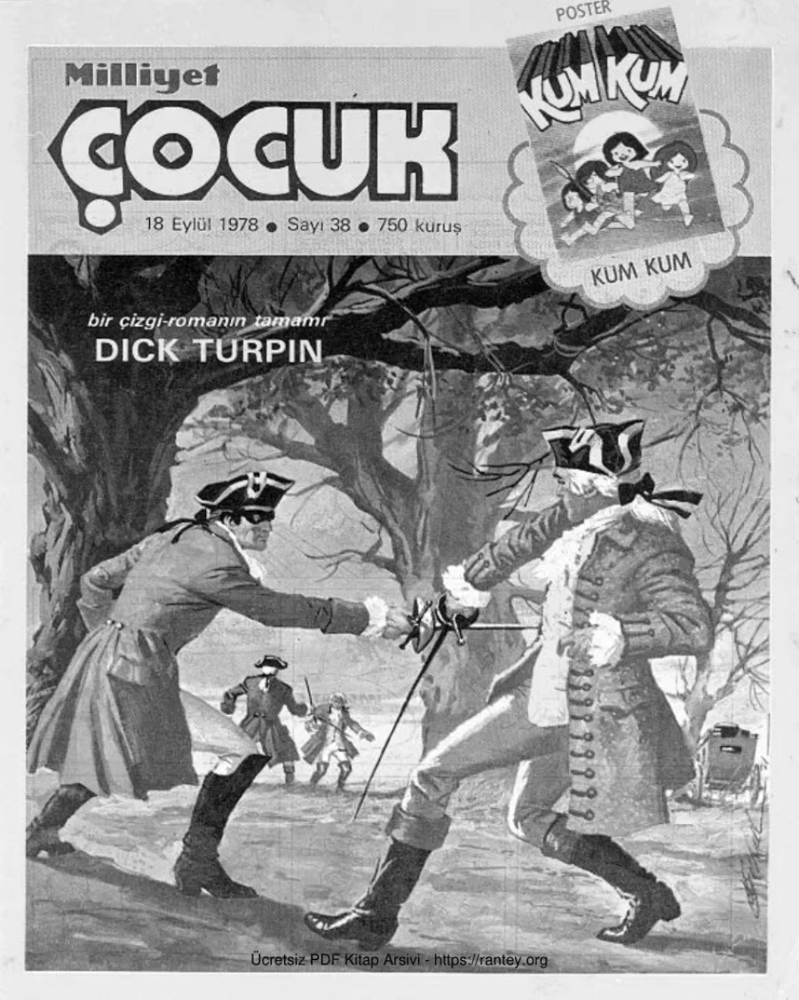 Milliyet Çocuk Çizgi Klasikler Sayı 066 Dick Turpin kapak görseli