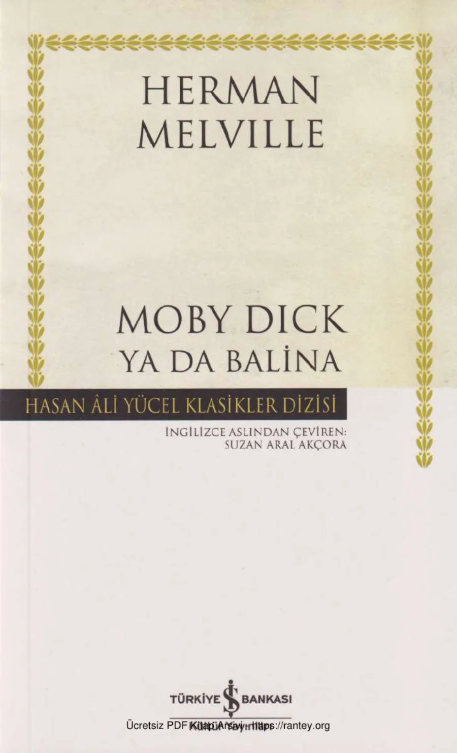 Moby Dick ya da Balina kapak görseli