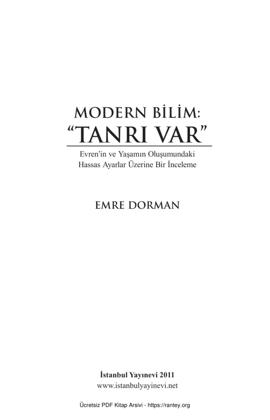 Modern Bilim Tanrı Var kapak görseli