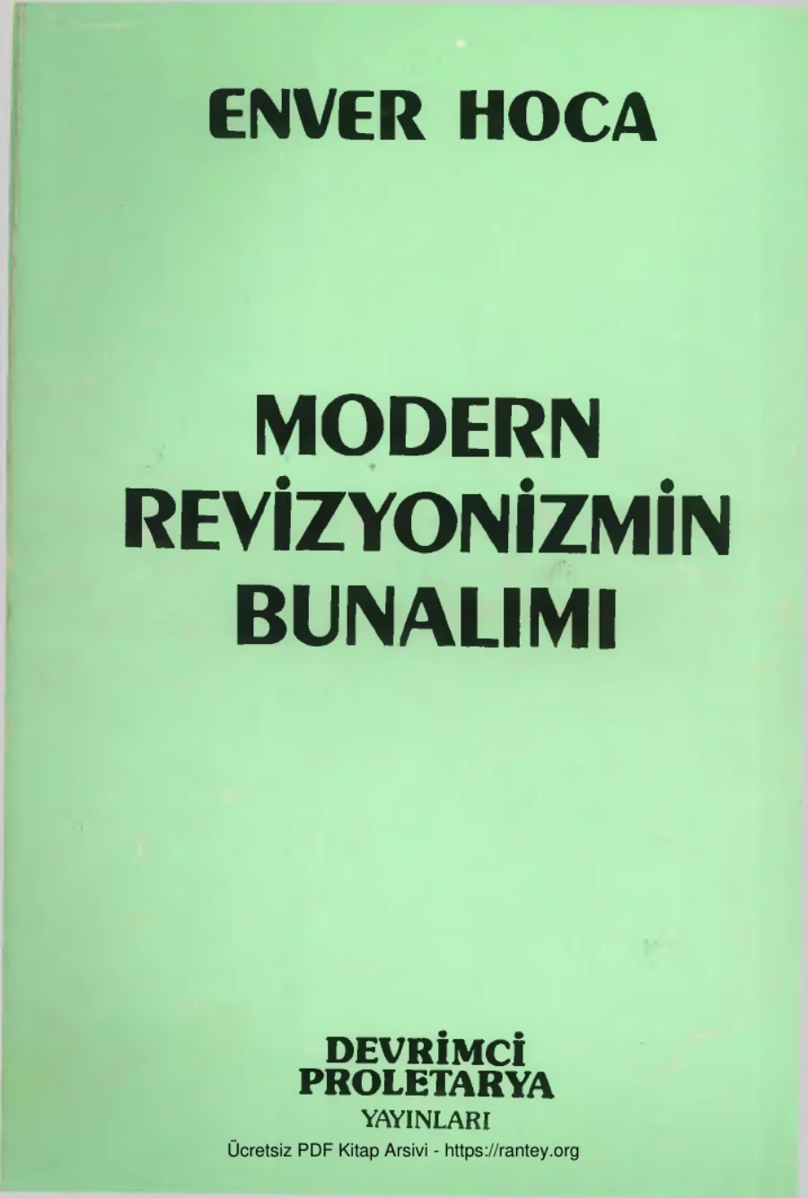 Modern Revizyonizmin Bunalımı kapak görseli