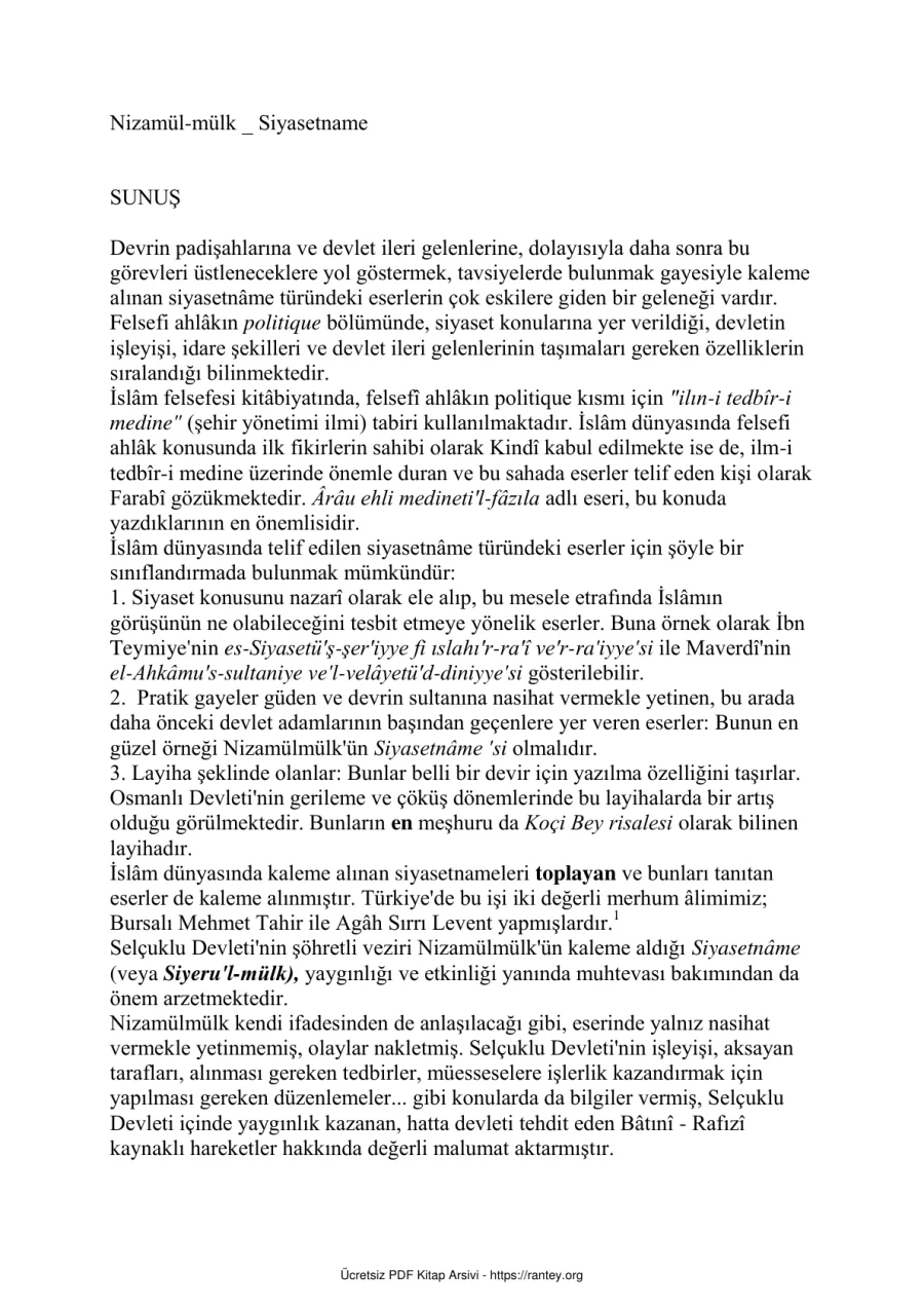 Mülk Siyasetname kapak görseli