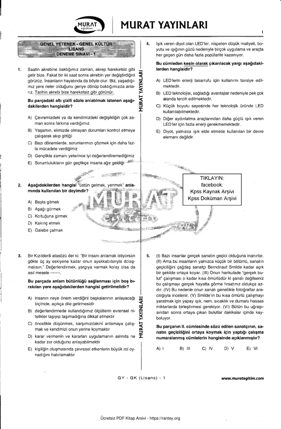 Murat 2016 Tg1 GyGk kapak görseli