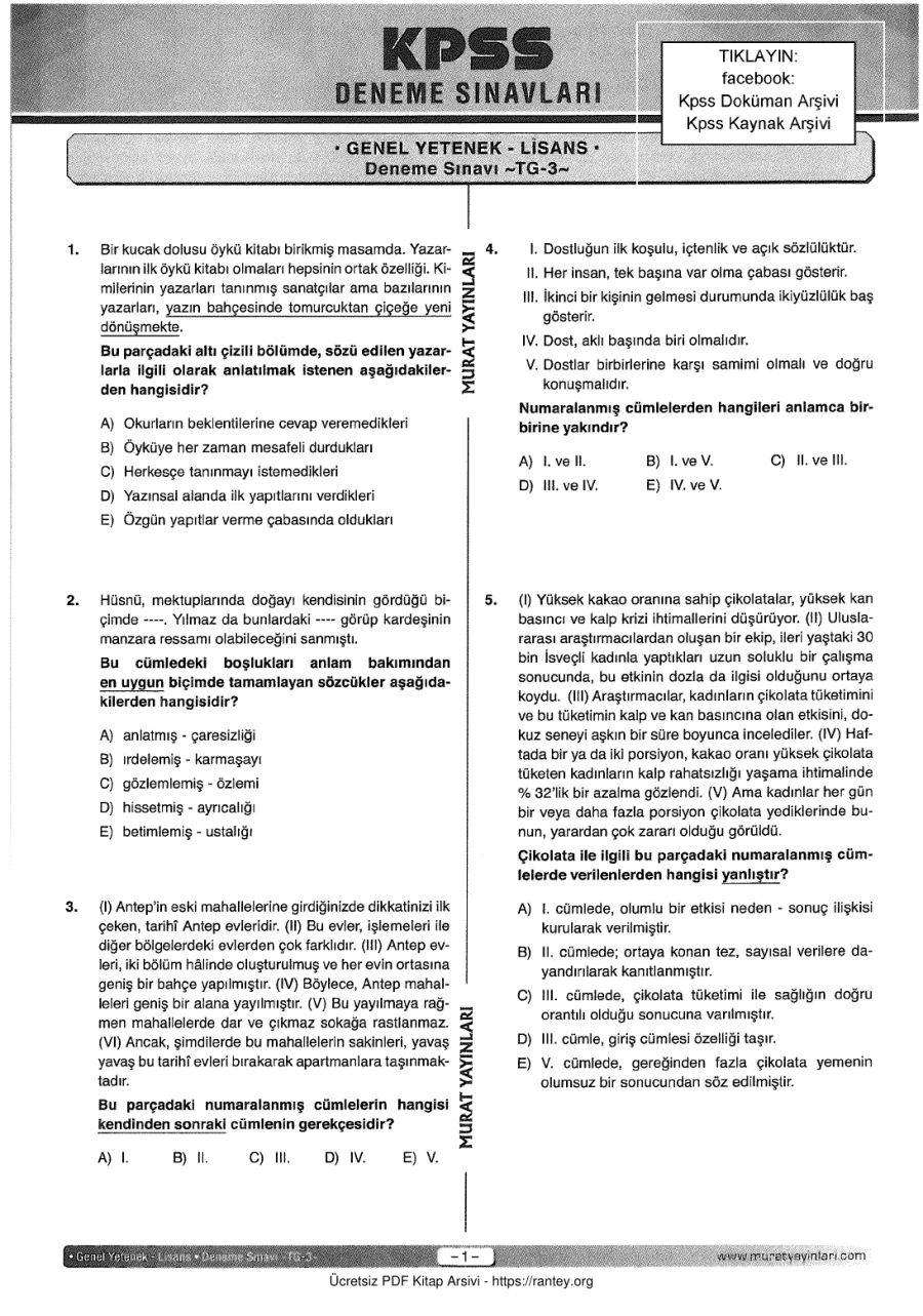 Murat 2018 Tg3 GyGk kapak görseli