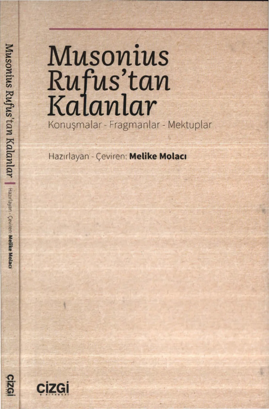 Musonius Fufustan Kalanlar Çizgi Yayınlar kapak görseli