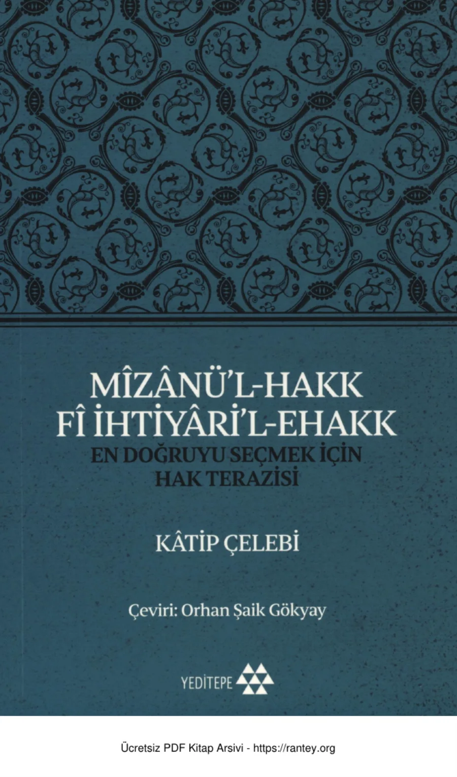Mzanül Hakk F İhtiyril Ehakk kapak görseli