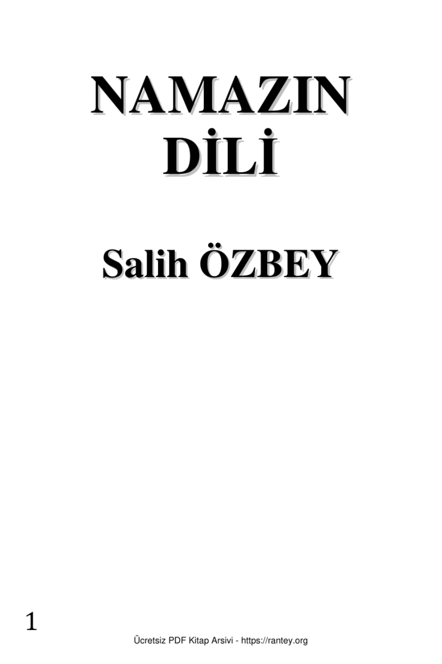 NAMAZIN DİLİ Ebu Abdulmumin Tekin Mıhçı kapak görseli