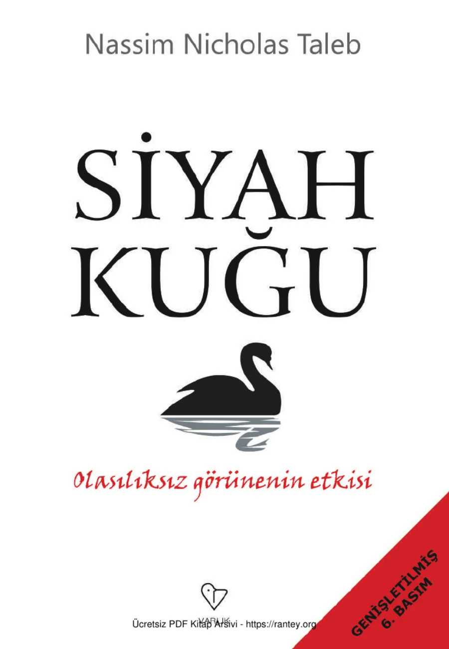 Nassim Nicholas Taleb Siyah Kuğu kapak görseli
